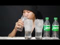 ASMR Sound Of Drinking Cool Sprite With Ice Satisfy Thirst No Talking