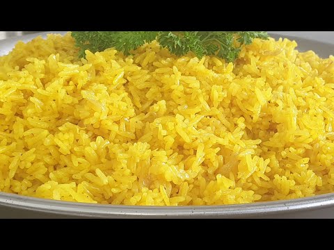 Turmeric Rice Recipe | Yellow Rice | How To Make The Perfect Turmeric Rice | Amazin Kitchen