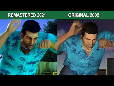 GTA Vice City Remastered PS5 2021 Vs PC 2002 Performance Graphics Comparison