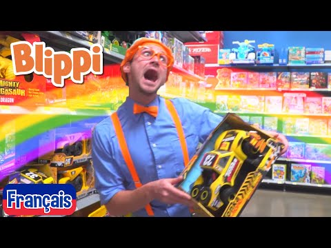 Blippi en français - Apprentissage de la couleur des jouets | Vidéos éducatives pour les enfants