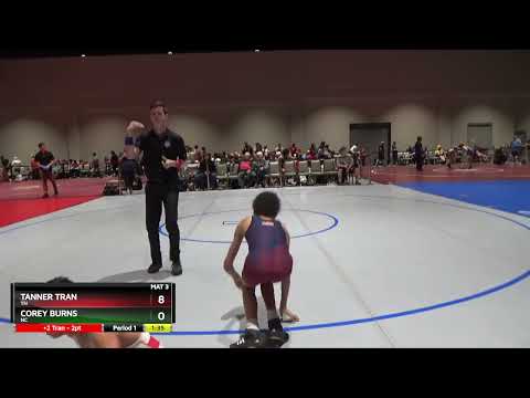 88-94 Lbs Round 2 - Tanner Tran, TN Vs Corey Burns, NC 7367