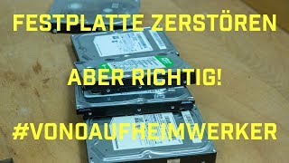Festplatten zerstören - aber richtig! Defekte Festplatten richtig löschen!