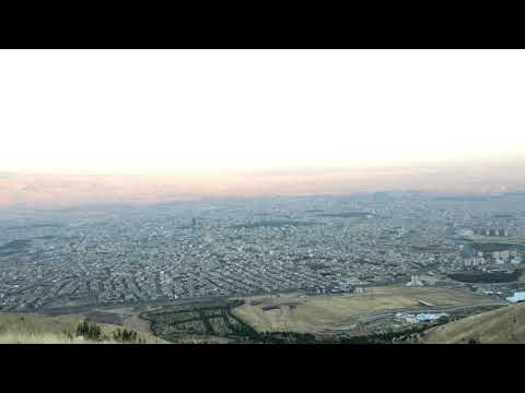 لحظات شروق الشمس على جبل ازمر في السليمانية 28/7/2019 slemani shaxi azmar