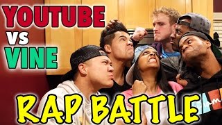 YouTube vs Vine - RAP BATTLE! (ft. King Bach, DeStorm, Logan Paul, Timothy DeLaGhetto &amp; D-Trix)