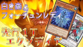 【遊戯王MD】白き森とフォーチュンレディ・ウォーテリーで先行1Tエクゾディア【UR1枚】