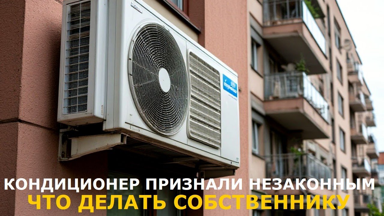 Кондиционер в многоквартирном доме могут признать незаконным:  что делать с?