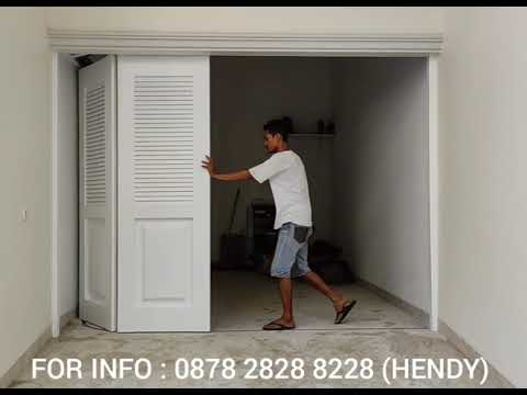 #118 REL PINTU GARASI BESI SLIDING MODEL JALUSI PANEL POWDER COATING