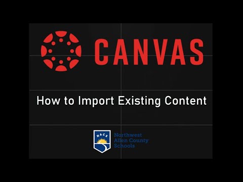 How to Import Content into a Canvas Course