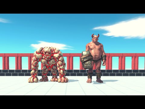 Ogre Lord And Lava Golem Vs Random Teams ARBS | Animal Revolt Battle Simulator