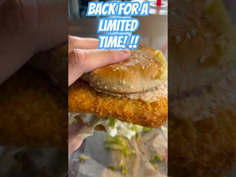 BACK for a LIMITED TIME, Arby’s Crisy Fish Sandwich