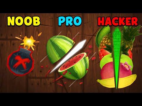 NOOB vs PRO vs HACKER - Fruit Ninja