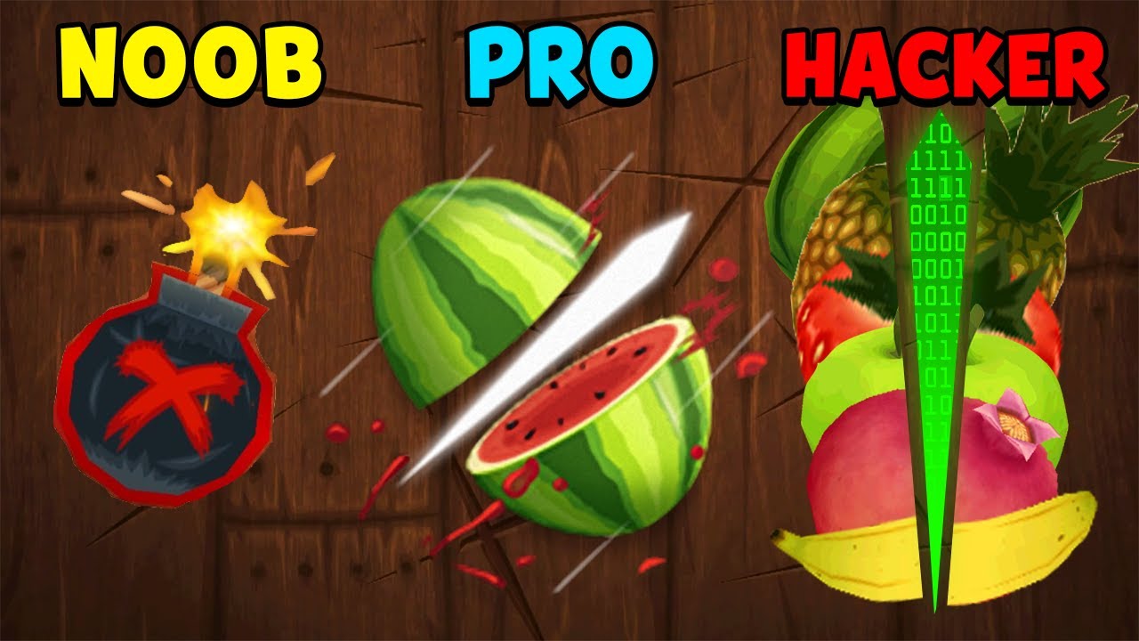NOOB vs PRO vs HACKER - Fruit Ninja