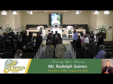 Mr. Rudolph Gaines- September 4, 2021- Leevy's Funeral Home Livestream