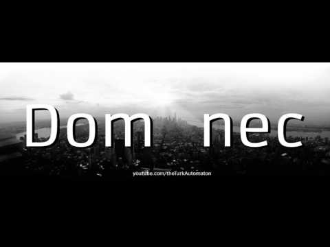 How to Pronounce Domènec in German