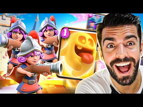 NOVO DECK DE 3 MOSQUETEIRAS COM ESPIRITO CURADOR NO CLASH ROYALE!