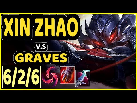 XIN ZHAO vs GRAVES - 6/2/6 KDA JUNGLE GAMEPLAY - EUW Ranked GRANDMASTER