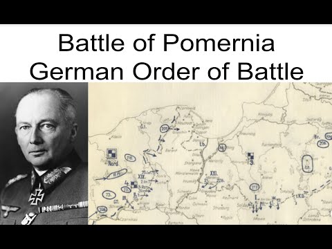 Pomoze Front Part 2  “Battle of Pomerania: German Order of Battle”