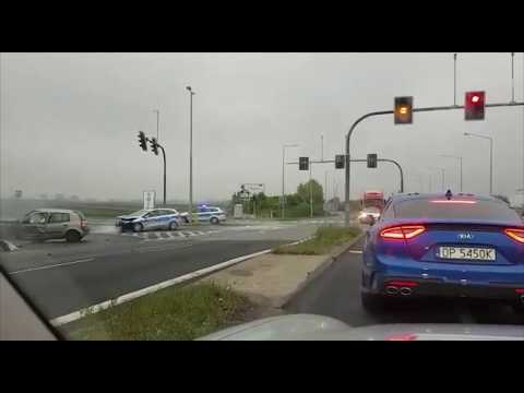 Wypadek kolumny policyjnej