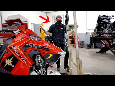 Superbowl Champion Rob Ninkovich Builds A Polaris Titan Snowmobile!