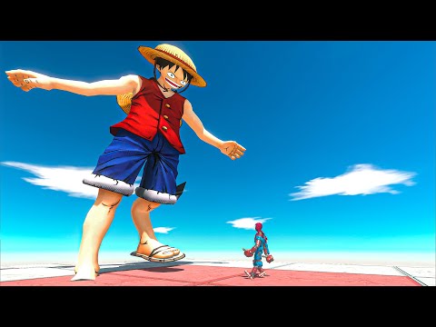 5 Levels of LUFFY - Animal Revolt Battle Simulator