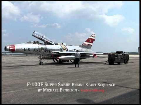 New F-100F Super Sabre Engine Start Sequence