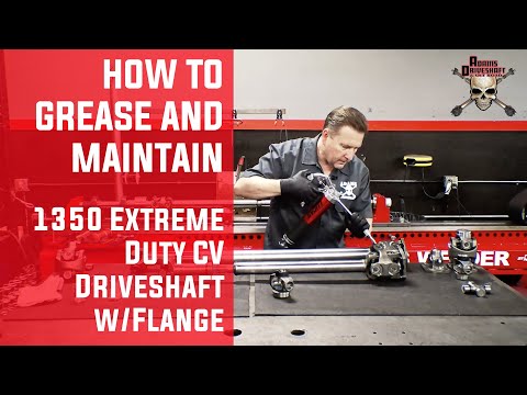 Driveshaft Jeep JK 1350 CV Extreme Duty (TJ, LJ, YJ, XJ, JT, JL) With Flange - How To Grease