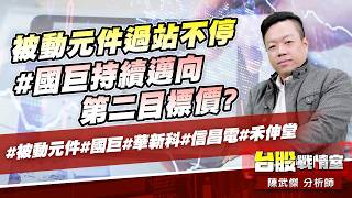 被動元件過站不停…#國巨持續邁向第二目標價?#被動元件#國巨#華新科#信昌電#禾伸堂｜小武哥投資事務所｜陳武傑 (圖)