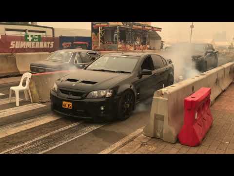 PROCHARGED E1 HSV VE GTS SUMMERNATS BURNOUT