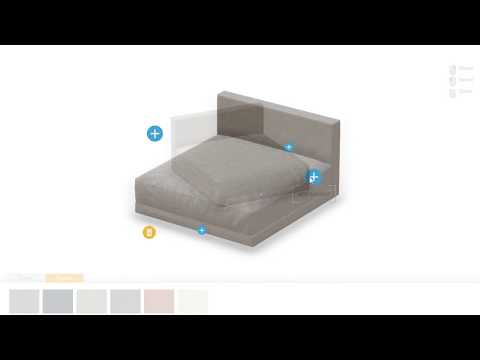 Sofa 3D Configuration App with Markerless AR feature by Vakoms