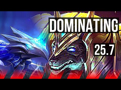 ANIVIA vs NASUS (TOP) | 9 solo kills, 13/2/10, Dominating | KR Diamond | 25.7