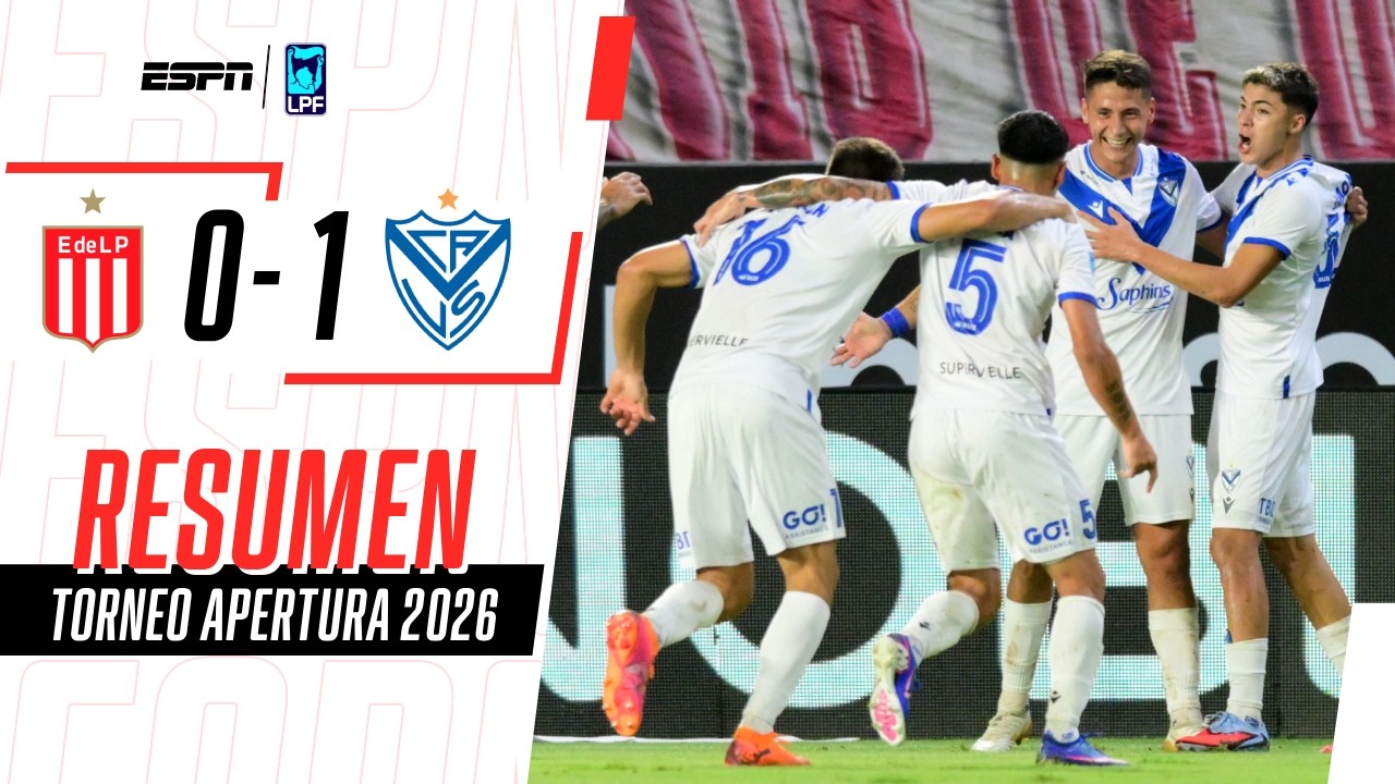 EL FORTÍN SE TRAJO UN TRIUNFAZO DE LA PLATA Y ES ÚNICO LÍDER | Estudiantes 0-1 Vélez | RESUMEN