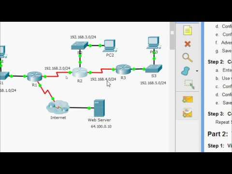 3.2.1.8 Packet Tracer - Configuring RIPv2