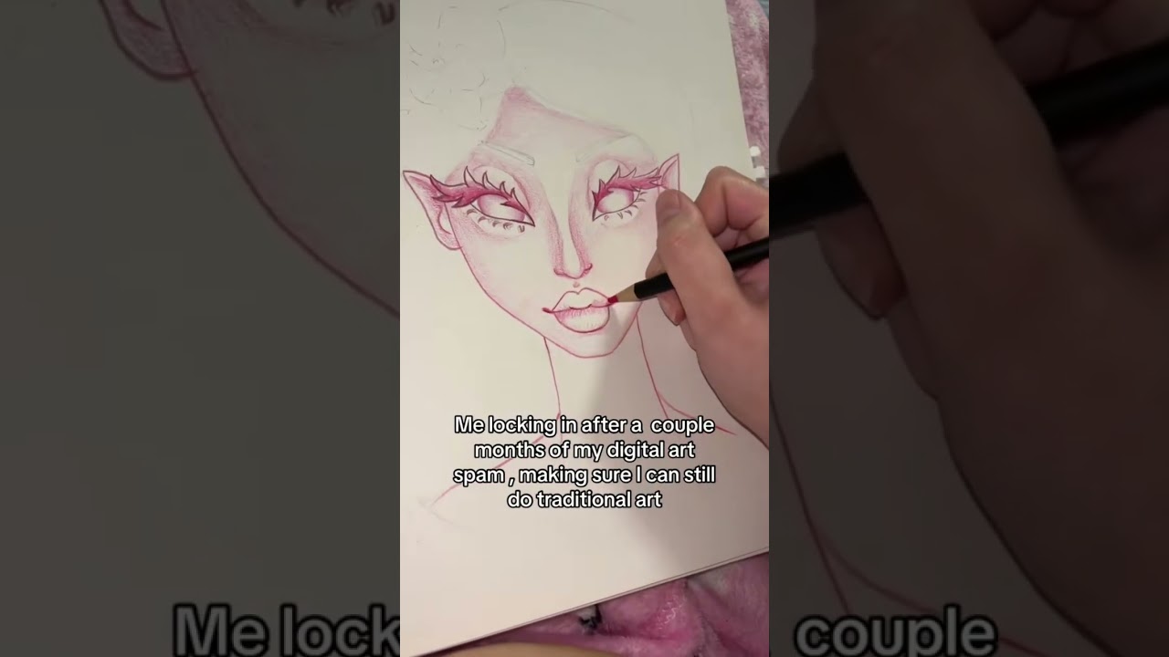 Locked in 😂#coloredpencils #lockedin #traditionalart #fypageyoutube