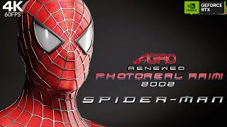 Marvel's Spider-Man Remastered - Agro Renewed Raimi 2002 Suit Gameplay PC  MOD SHOWCASE 4K 60fps