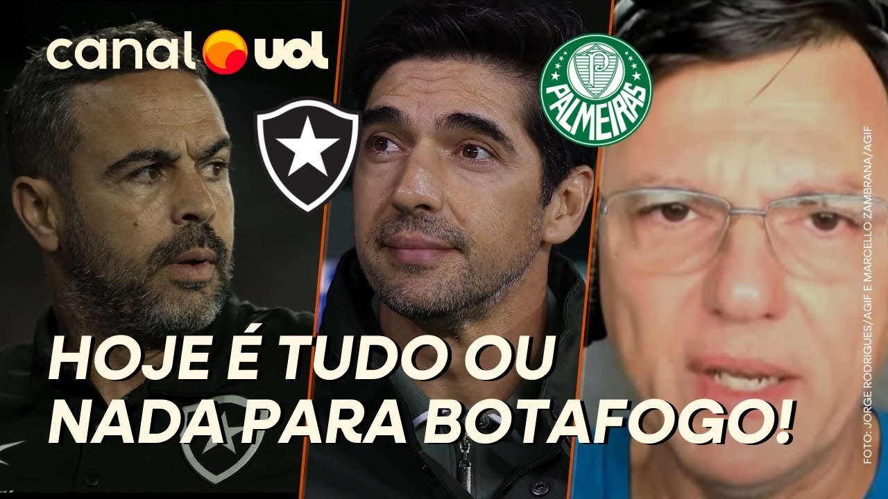 MAURO CEZAR OPINA SOBRE PALMEIRAS X BOTAFOGO: JOGO É TUDO OU NADA PARA O BOTAFOGO!