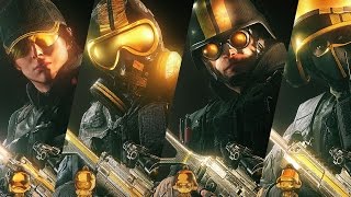 Rainbow Six Siege Pro League Gold Sets Gameplay Weapon Skins, Headgear, Charms Ash Bandit Thermite