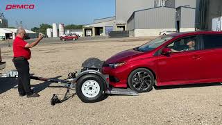 Demco Products - How To Hook Up and Load the KarKaddy X Tow Dolly