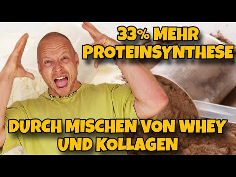 Muskelproteinsynthese um 33% mit KOLLAGEN steigern?