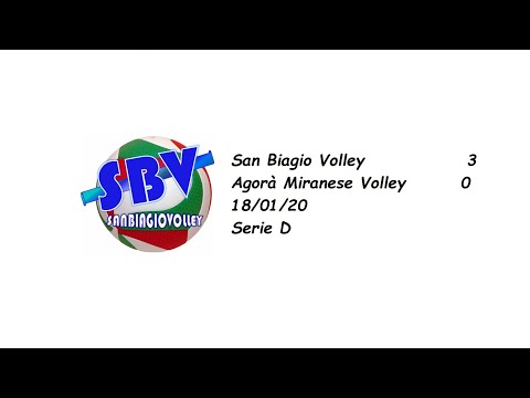 San Biagio Volley 3 - 0 Agorà Miranese Volley - 18/01/20 - Serie D