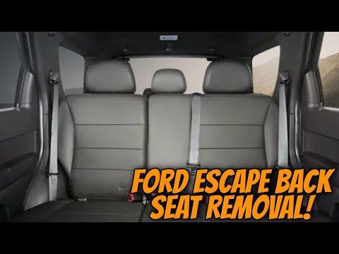 Ford Escape Rear Back Seat Removal Simple & Easy