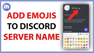 How to Add an Emoji to Discord Server Name