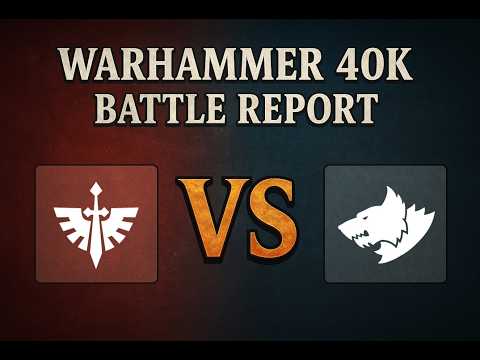 Dark Angels (Wrath) vs Space Wolves (Stormlance) | Warhammer 40k Battle Report
