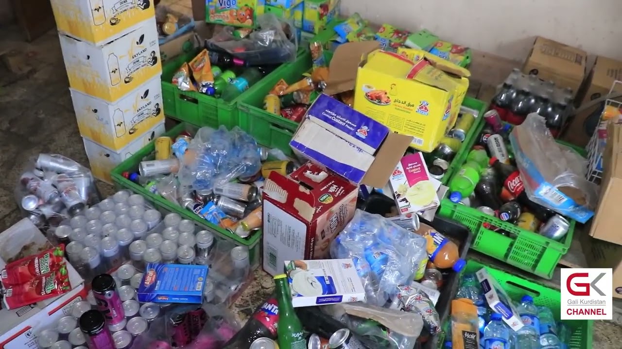 ڤیدیۆ | بڕێكی زۆر خۆراكی خراپ و مەوادی بەسەرچوو لە خانویەكی كەلاردا دەستیبەسەرداگیرا
