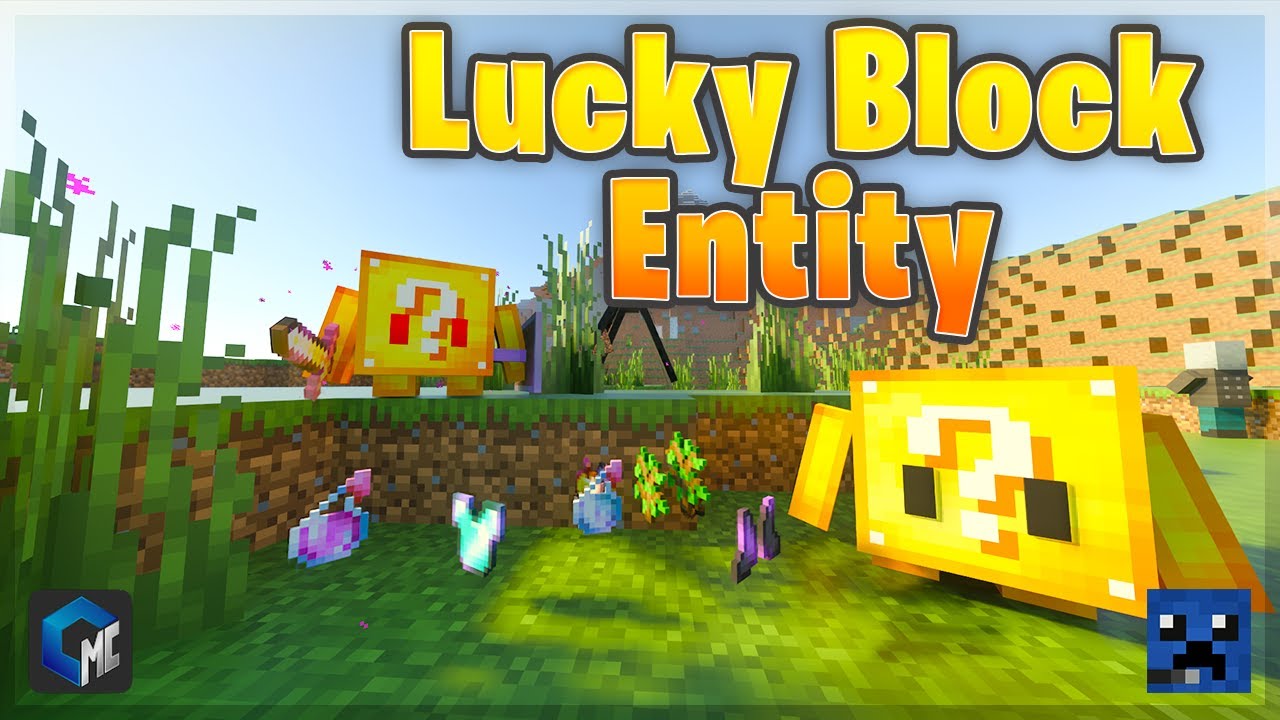 Lucky Block Entity (Addon)(MINECRAFT BEDROCK) Minecraft Mod