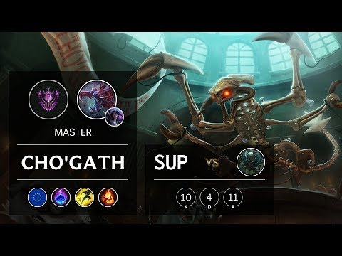 Cho'Gath Support vs Pyke - EUW Master Patch 9.23