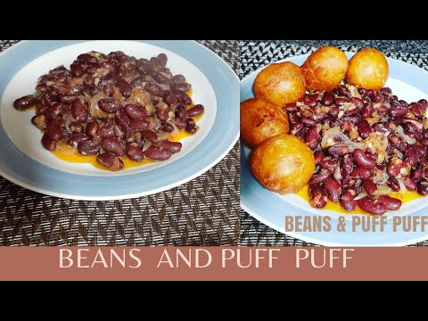 Cameroonian street food beans and puff puff.Yvonne Mforneh's kitchen' ep-51