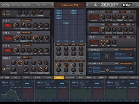 U-he Zebra HZ synth - LLBeginnings patch/preset