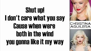 Christina Aguilera - Keeps Gettin&#39; Better (Lyrics On Screen)