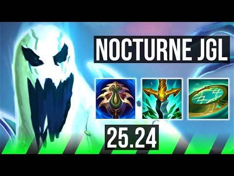 NOCTURNE vs KINDRED (JGL) | Good KDA: 17/1/8, 39K damage | EUW Master | 25.24