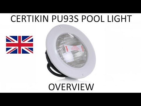 Certikin pu93S sealed beam under water swimming pool light PU9 lights
